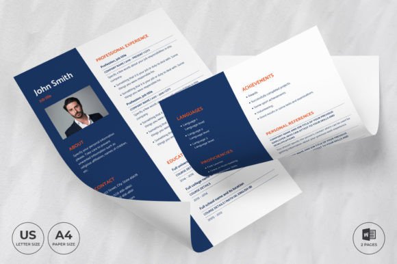 Business Coach Resume Template CV: Your First Impression, Designed