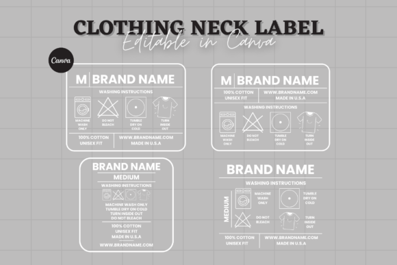 Editable Clothing Tag Bundle Canva: Elevate Your Brand Identity