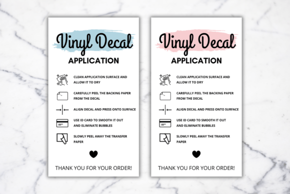 Mastering the Vinyl Decal Instructions Care Card