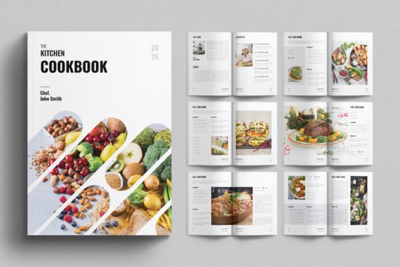 Modern Minimalism: A Guide to the Cookbook Template Recipe Book Design
