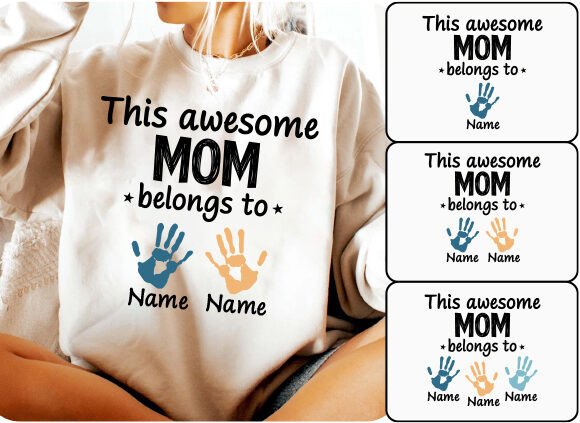 Mother's Day SVG: Mom Life & Custom Kids Digital Designs