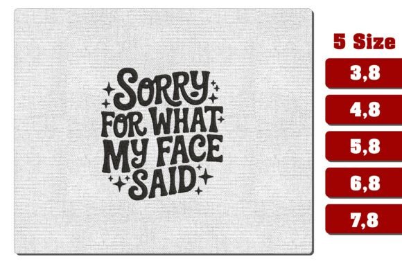 Sorry for What My Face Said: Retro Embroidery for Relatable Style