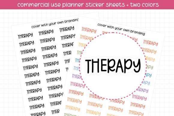 Therapy Planner Stickers: Your Daily Dose of Self-Care Design