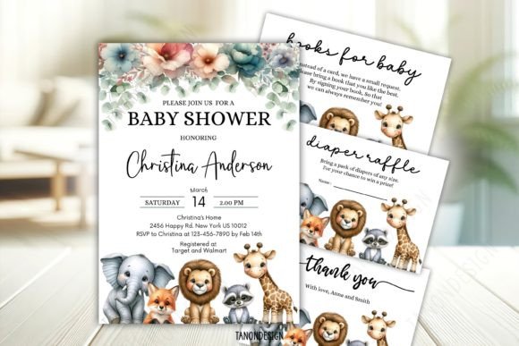 Woodland Baby Shower Invitation Bundle: Your All-in-One Design Solution
